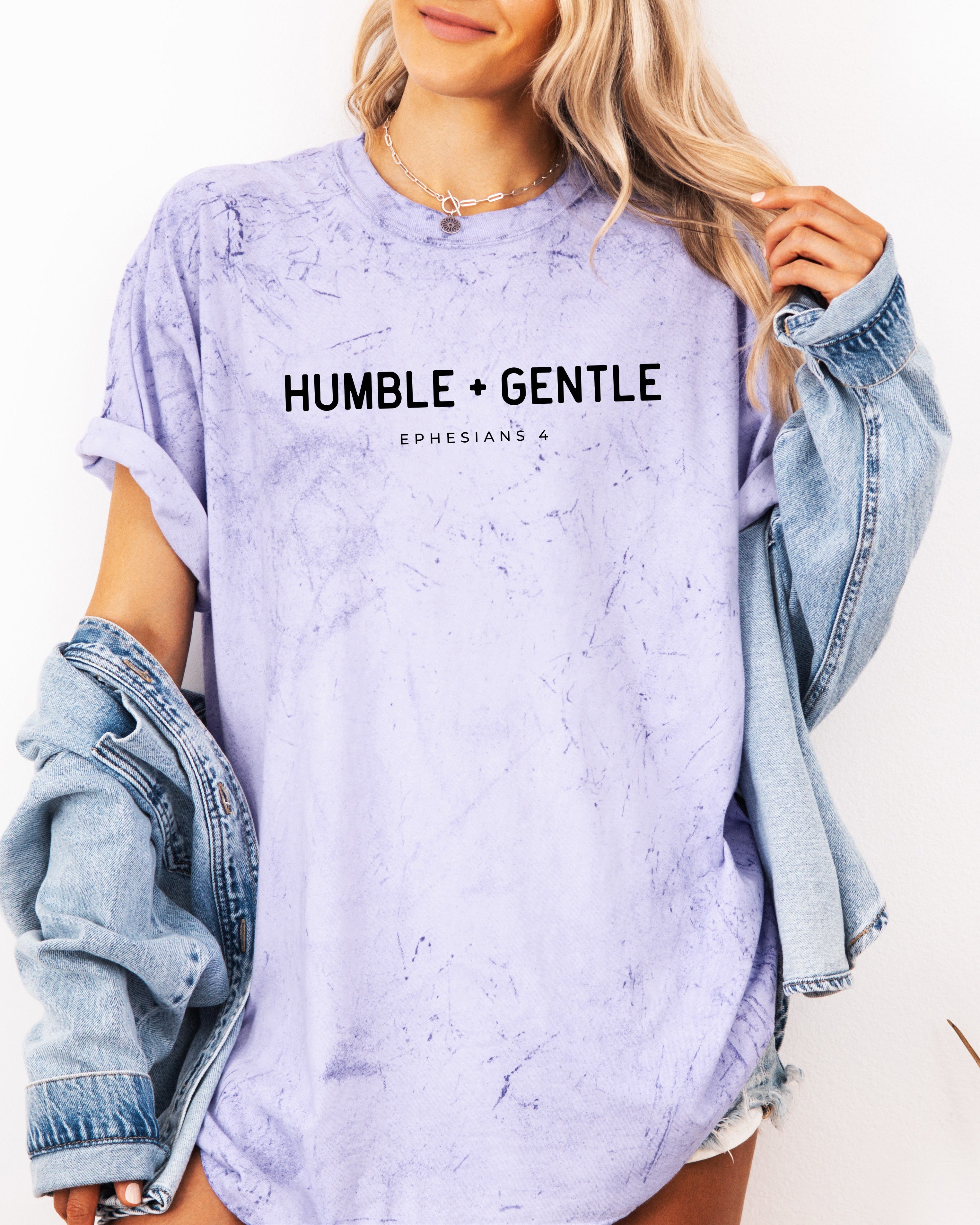 Humble & Gentle Christian Comfort Colors Garment Dyed T Shirt